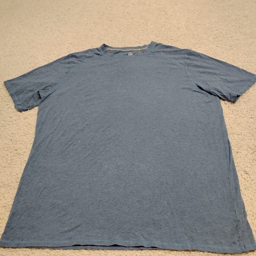 Tasc Performance Shirt Mens 4XLT Blue Gym Stretch Workout Running Bamboo Organic